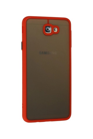 Newface - 656 - Samsung Uyumlu Galaxy J7 Prime Kılıf Montreal Silikon Kapak - Glblseme - - Kırmızı