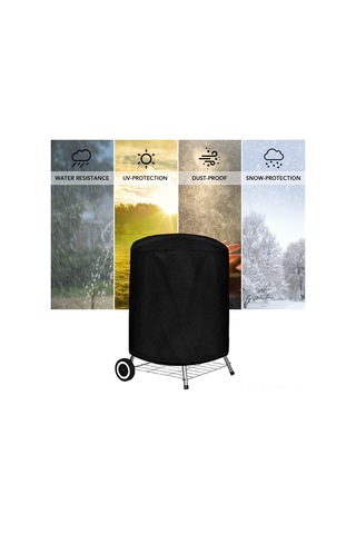 Maiyame Islak Ve Hava Dayanıklı 210d Oxford Kumaş + Gümüş Kaplama Izgara Örtüsü, 58x77 Cm, Dışarıda Ve İçerde Kullanım İçin, Izgarayı Kir, Pet Tüyleri, Çöp Ve Güneşten Korur Siyah