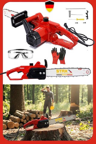 Staxx Eco R-400 4000W Elektrikli Testere Güçlü Motor Profesyonel Odun & Ağaç Kesim Hızar Motoru