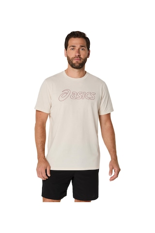 Asics Asıcs Logo Ss Tee Erkek Krem Kısa Kollu Tshirt 2031e188-201 Krem