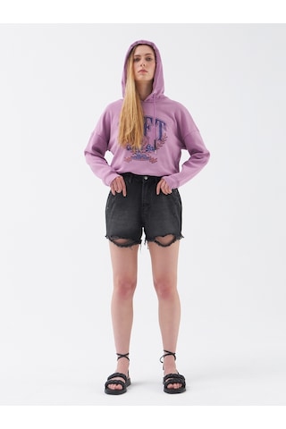 Regular Fit Kadın Şort Denim