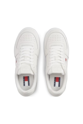 Tommy Hilfiger Kadın Marka Logolu Günlük Kullanıma Uygun Ekru Sneaker En0en03131 Ybl