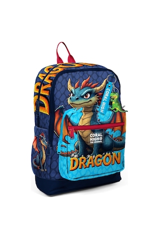 Coral High Erkek Çocuk Mavi Sarı Dragon Desenli İlkokul Sırt Çantası Dört Bölme 33213 Siyah - Turkuaz Coral High Erkek Çocuk Mavi Sarı Dragon Desenli İlkokul Sırt Çantası Dört Bölme 33213 Siyah - Turkuaz