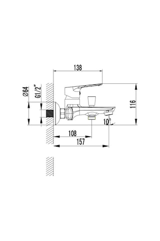 Creavit SO2500 Solo Banyo Armatürü Krom