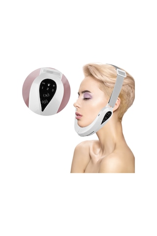 Youtek Ems Mikro Akım Yüz Gerginleştirici Maske - V Yüzü Geliştirici, Lifting Ve Masaj Fonksiyonu İle Güzellik Aleti Beyaz