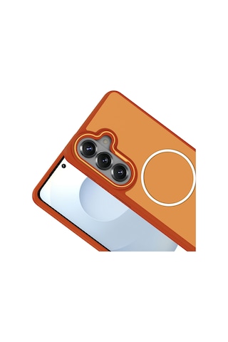 Ardemix Samsung Uyumlu Galaxy S26 Plus Kılıf M-safe Şarj Özellikli Metal Kamera Çerçeveli Zore Sanremo Silikon Kapak - Siya Siyah