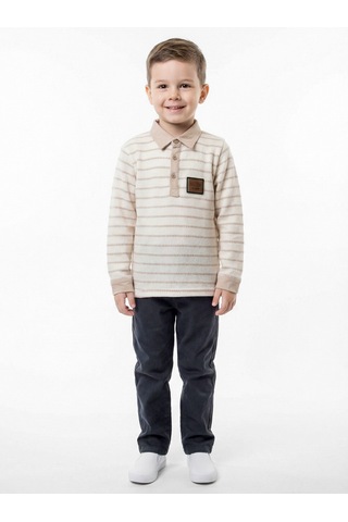 Xo Kids Erkek Çocuk 3lu Alt Üst Takım 1-5 Yaş 6229 Ekru - Bej