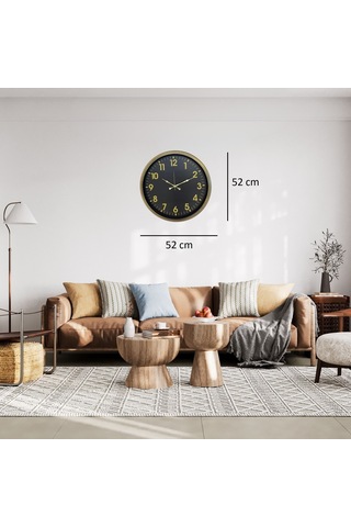 Eskitme Klasik 52 X 52 Cm Duvar Saati Renkli