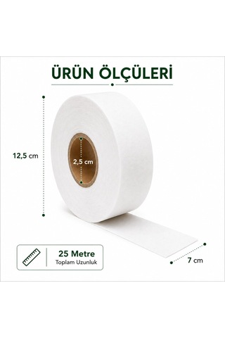 25 Metre Ağda Bezi Rulo Profesyonel Epilasyon Bezi Dayanıklı Nonwoven Ağda Kağıdı Sir Ağda Bezi Rulosu Ev Tipi Ve Salon Kullanımı İçin Asorti Renk