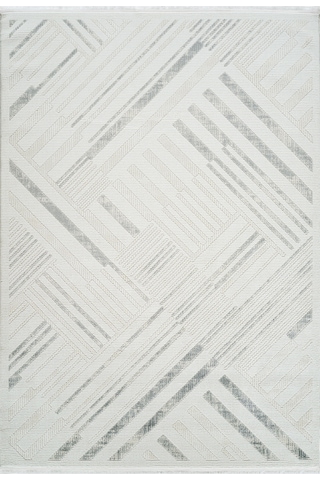 Kaşmir Halı 7/24 Elegante Lumina Grey 80X150 CM Salon Mutfak Halısı Yolluk Kilim