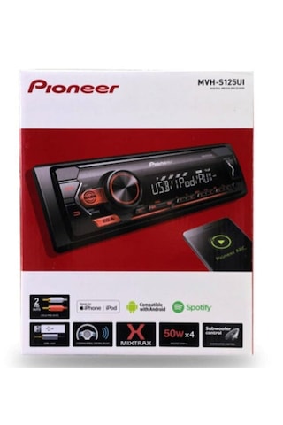 Pioneer MVH-S125UI Çift Amfi Rca Kumandalı USB Aux Teyp
