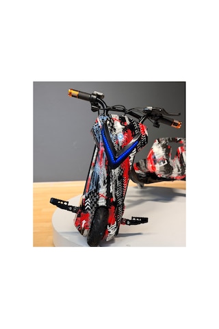 36v 350w Elektrikli Drift Scooter 3 Hızlı 25 Km/h 100 Kg Taşıma Kapasiteli Bordo Bordo
