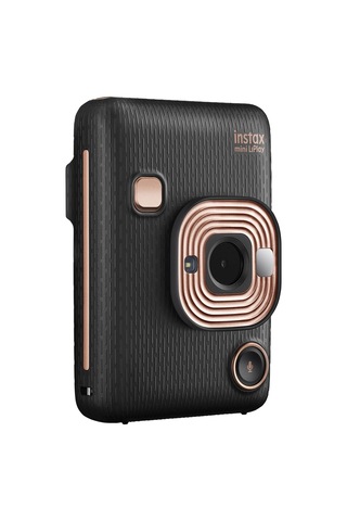 FujifilmInstax Mini Liplay Hybrid Elegant Fotoğraf Makinesi + 20'li Film + LiPlay Deri Çanta 4 Siyah