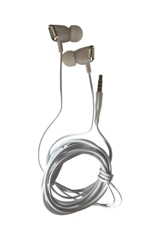 Sword Slc01 Mikrofonlu Kablolu Kulak İçi Kulaklık 3.5mm Jack Girişli Beyaz Slc01b