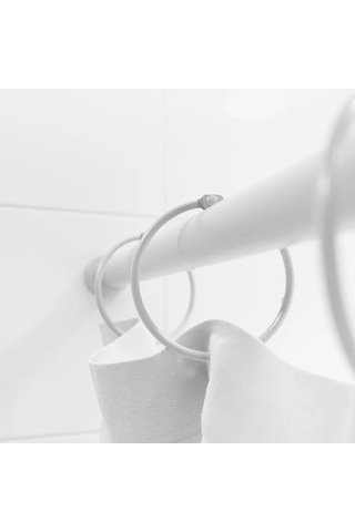 Iddıs Banyo İçin Metal Perde Halkaları, 12 Adet 340596357 Beyaz