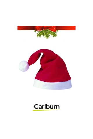 Özel Üretim Yıkanabilir Ucu Ponponlu Çocuk Yetişkin Yılbaşı Noel Baba %100 Polar Şapka 1 Adet