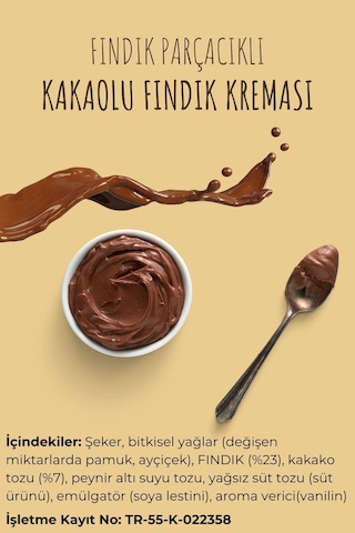Karadeniz Tarım Birlik Fındık Parçacıklı Kakaolu Fındık Kreması %23 Fındık 2 x 800 G