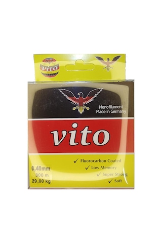 Vito 300 Mt Fluorocarbon Coated  Misina Beyaz - 0.50
