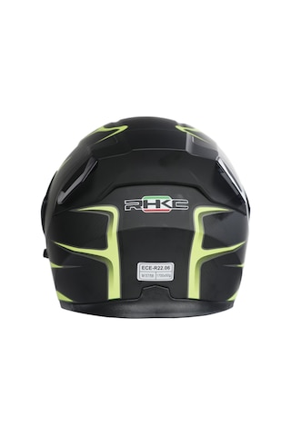 Rhkc 902 Çene Açılır Vizörlü Kask Sarı - Siyah