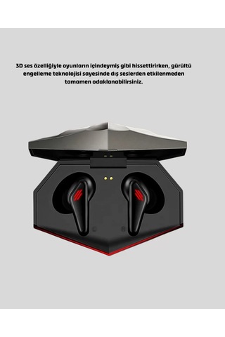Kablosuz Bluetooth Kulaklık Düşük Gecikmeli 3d Ses Ve Led Işıklı Tasarım
