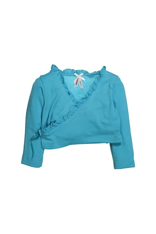 Zeyland Panço Kız Bebek Fırfırlı Kruvaze Kısa Hırka 6Ay-3Yaş -Turkuaz