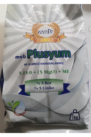 Mebor Plusyum 1 Kg - 5-5-0+ 5mgo +5b+5zn Npk Gübresi 1 KG