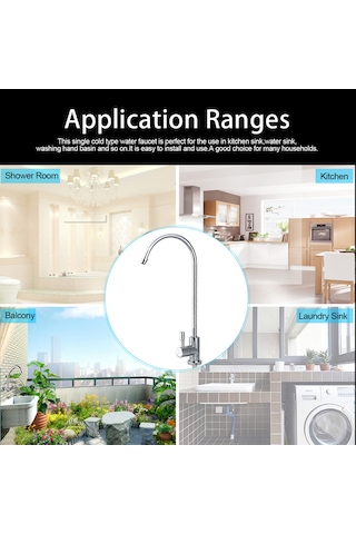 Yaozixa Mutfak Su Arıtıcı Kranı - Çinko Alaşımlı, 360 Döner, Alt Dolap Filtre Sistemlerine Uyumlu, Dayanıklı Tasarım