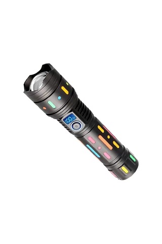 Sh Powermaster Pm-25120 Çok Fonksiyonlu Teleskopik Zoom - 5 Modlu Şarjlı El Feneri Najmaddin