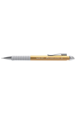 Faber-Castell Apollo 0.5 mm Versatil Kalem, Metalik Gold,Ergonomik Tutuş, Yaylı Uç, Şık Tasarım