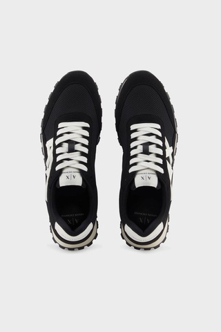 Armani Exchange Erkek Ayakkabı Xm001960 Af19388 Mc024 Siyah-beyaz Siyah-beyaz