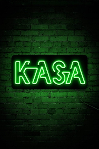 Kasa Yazısı Neon Led Dükkan - İşyeri - Cafe - Lokanta Kasa Banko Yazısı Yeşil Yeşil