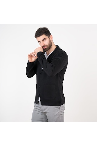 San&Fa Erkek Çelik Örgü Regular Fit Hırka