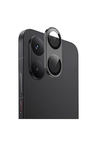 Newface - 494 - Xiaomi Poco X8 Pro Max Raze Metal Kamera Lens - Spt-gld - - Siyah