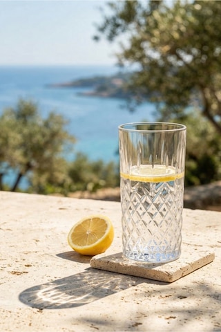 Lav Odin Cam Meşrubat Bardağı 4'lü 356 ml (Kokteyl/Büyük Su/Soğuk Kahve Bardağı )