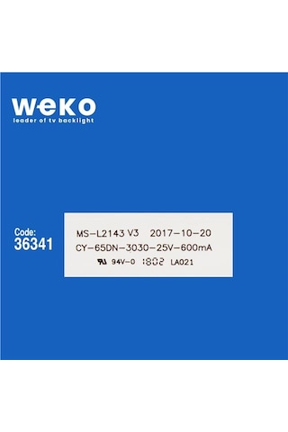 Wkset-5665 36341x12 Ms-l2143 V3 12 Adet Led Bar Tvnizi Açıp İçindeki Led Barla Birebir Aynısı Olduğunu Görmeden Almayınız. Sonrasında İade Almamaktayız. Beyaz