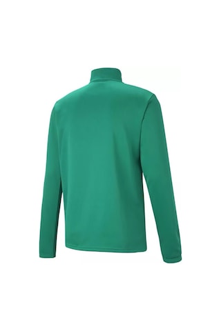 Puma Teamrise 1/4 Zip Top Erkek Futbol Antrenman Uzun Kollu Tişört 65739405 Yeşil 001