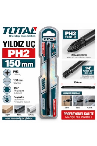 Total Ph2 150mm Darbeli Yıldız Uç
