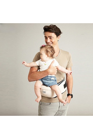 Geeroyoo Bebek Bel Tahtası Çift Fonksiyonlu Önden Tutuşlu Kucağıcı 0-20 Ay Bebek Taşıyıcı Kumaş Bel Bantı Pembe Anne-bebek Ürünü