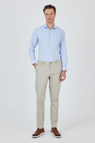 İmza Taş Rengi Gabardin Yan Cep Düz Paça Comfort Fit Pamuklu Casual Chino Pantolon 1003250121 Taş
