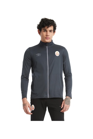 Gsstore Galatasaray Lisanslı Dik Yaka Fermuarlı Antrasit Sweat Antrasit