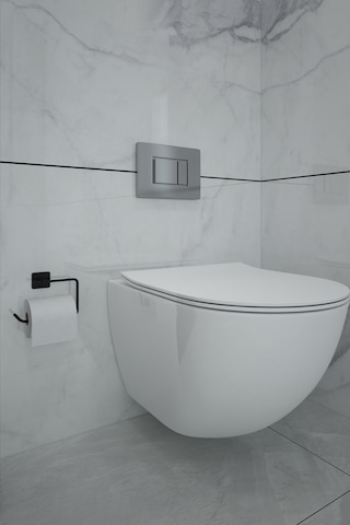 Alper Banyo Jasmin Kare Yapışkanlı Açık Kağıtlık Tuvalet Kağıdı Askısı