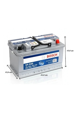 Bosch S4 046 12 V 80 Ah Akü