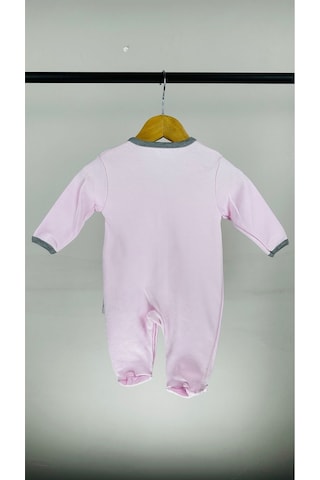 Sevımli Filli Çıtçıtlı Pamuklu Bebek Tulum 001