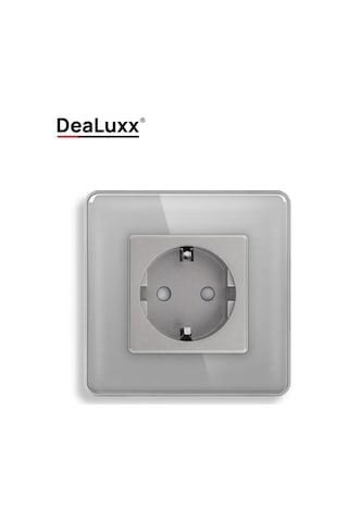 Dealuxx Cam Çerçeveli Tekli Gri Priz 398340795