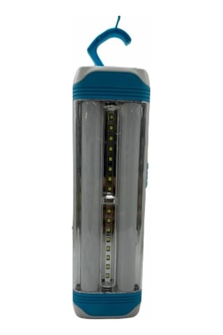 V-004 16 Ledli+smd Solar Güneş Panelli Ultra Güçlü Ledli Şarjlı Işıldak Açık Lacivert