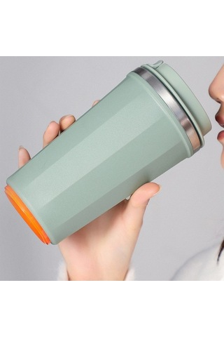 Novahub 500ml Ergonomik Tasarım Kahve Kupası, Paslanmaz Çelik, Yeniden Kullanılabilir, Taşınabilir Seyahat Kahve Kupası