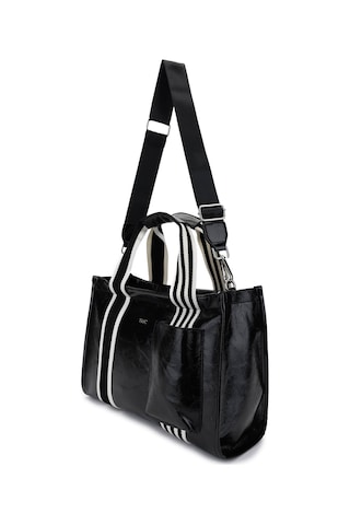 Tamer Tanca Kadın Vegan Siyah Rugan Omuz Çanta 1003 3000 Bn Cnt Y25 Sıyah Krsk Rgn Siyah