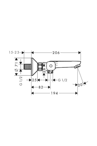 Hansgrohe Ecostat Termostatik Banyo Bataryası 13123000