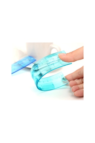 Flexible Kırılmaz Esnek Silikon Cetvel Fl-30 Sarı