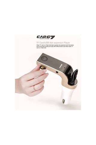 Bluetooth Araç Kiti Carg7 Fm Transmitter Micro Sd Usb Girişli Aux